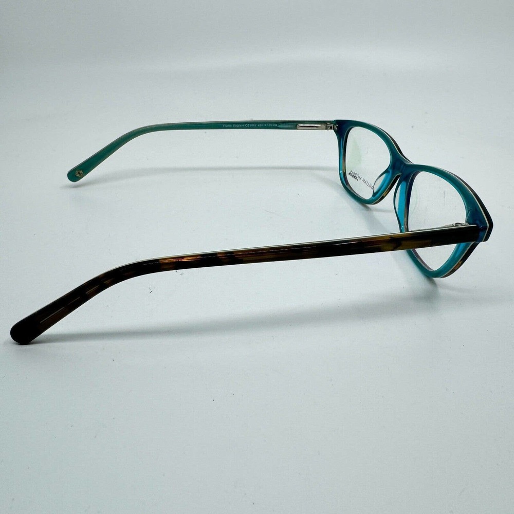 William Morris 9082 Eyeglasses Blue Cat Eye Full Rim Frames 49-14-135 H9785 - Picture 4 of 7